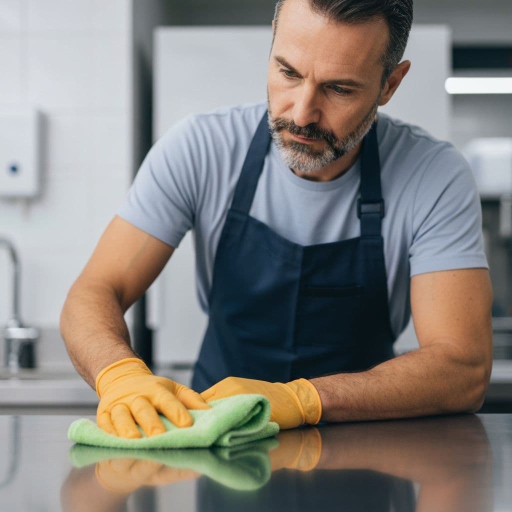 전문 청소 진행